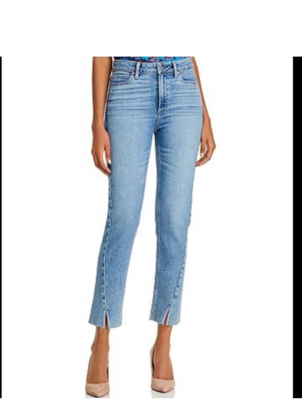 Paige Hoxton Slim Jeans In Florencia.  Waist 29/rise 10.5/inseam 28.  Exc Cond